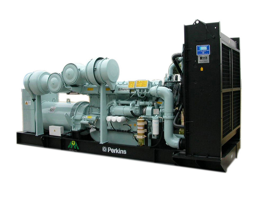 generatore silenzioso del gas di 720kw Perkins con raffreddato ad acqua, 230V 400V
